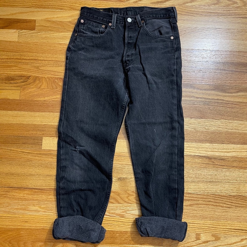 Vintage Levi's 501 Black Denim Mom Jeans
